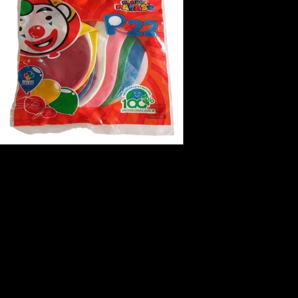GLOBOS PAYASO 22 COL. SURT. BOL. C25 C.90